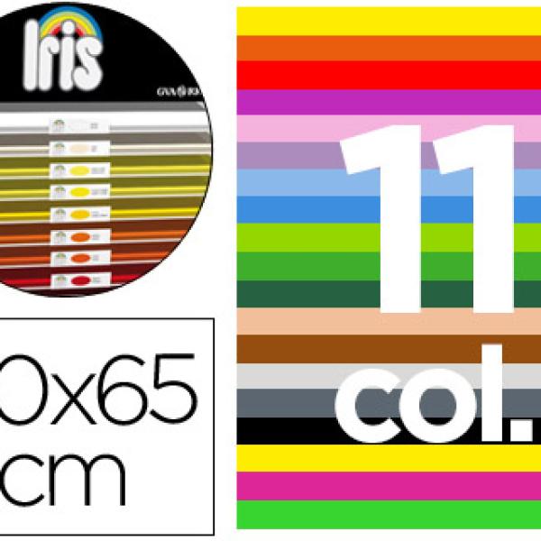 Cartolina Guarro 50X65 Contem B 25 Folhas X 11 Cores