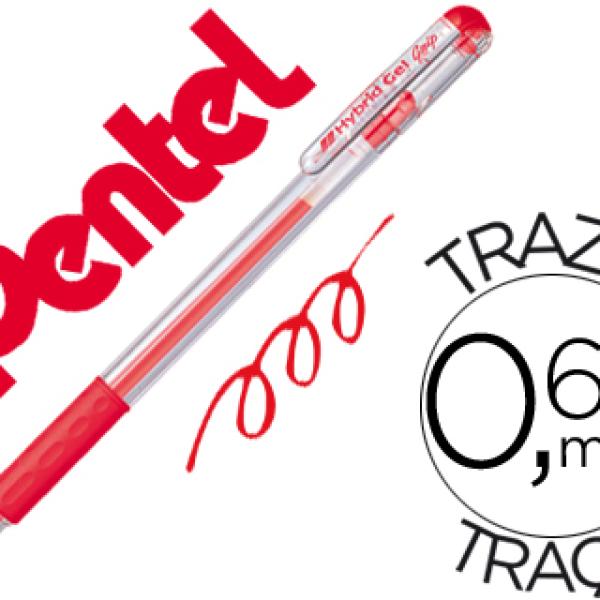 Roller Pentel K116 Gel Grip Vermelho