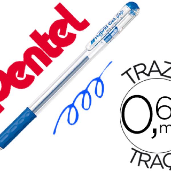 Roller Pentel K116 Gel Grip Azul