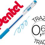 Roller Pentel K116 Gel Grip Azul Claro