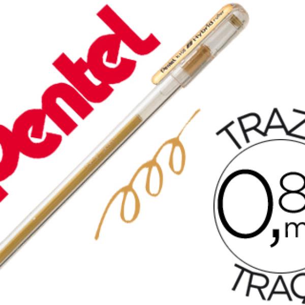 Roller Pentel K118 Ouro Metal