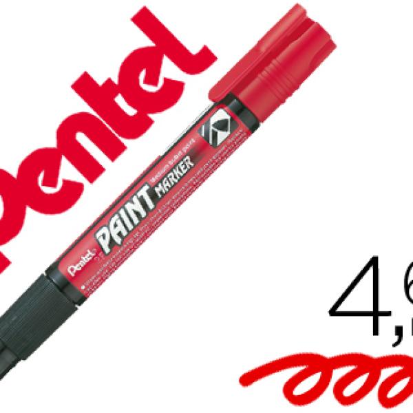 Marcador Pentel mmp20 Paint Vidro e Plastico Vermelho