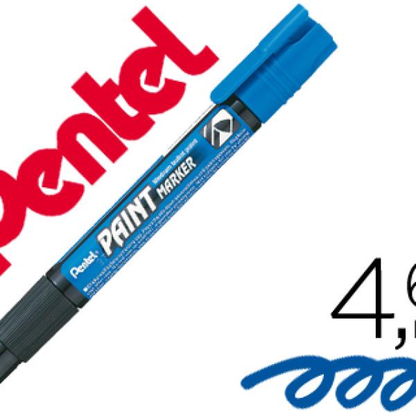Marcador Pentel mmp20 Paint Vidro e Plastico Azul