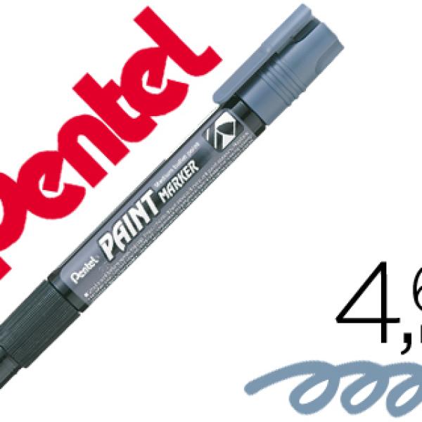 Marcador Pentel mmp20 Paint Vidro e Plastico Cinza