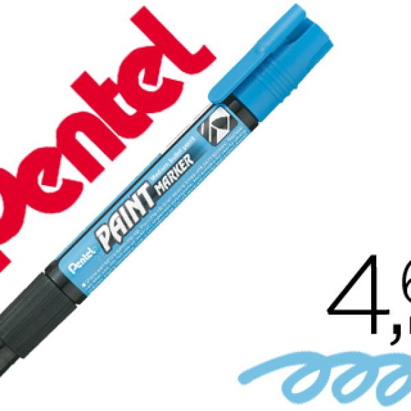 Marcador Pentel mmp20 Paint Vidro e Plastico Azul Ceu