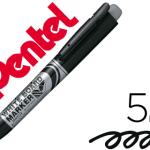 Marcador Pentel Mwx5M Quadros Br Retratil 5 mm Preto