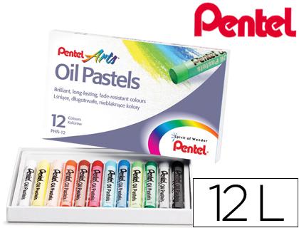 Pasteis de Oleo Pentel Arts 12 Cores