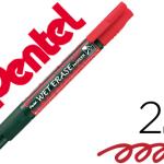 Marcador Pentel Smw26 Wet Erase Vermelho
