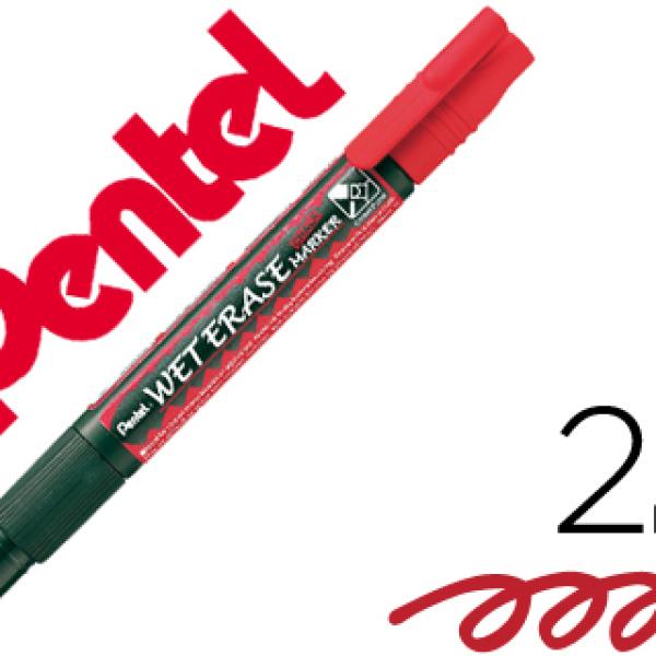 Marcador Pentel Smw26 Wet Erase Vermelho