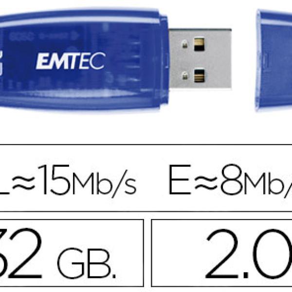 Pen Drive Usb Flash Usb 32GB C410 Azul - EMTEC