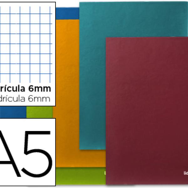 Caderno Escolar Scriptus 48F A5 Quadriculado 6 mm Papel 90 Gr