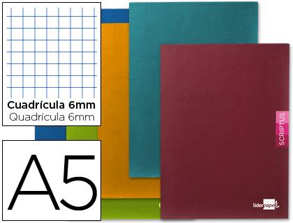 Caderno Escolar Scriptus 48F A5 Quadriculado 6 mm Papel 90 Gr