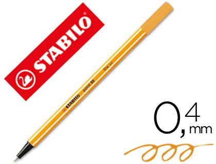 Marcador Stabilo Ponta de Fibra Point 88 Albaricoque 0,4 mm