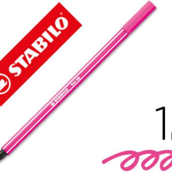 Marcador Stabilo Aguarelavel Pen 68 Rosa 1 mm