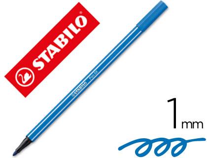 Marcador Stabilo Aguarelavel Pen 68 Azul Marinho Ultramar 1 mm