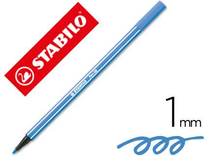 Marcador Stabilo Aguarelavel Pen 68 Azul Escuro 1 mm