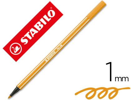 Marcador Stabilo Aguarelavel Pen 68 Laranja 1 mm