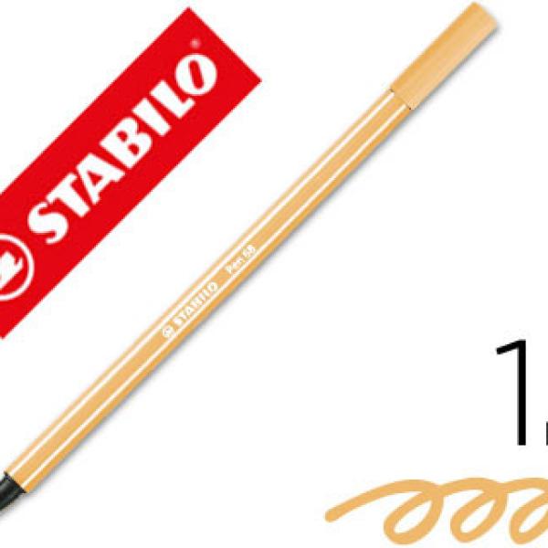 Marcador Stabilo Aguarelavel Pen 68 Ocre Escuro 1 mm