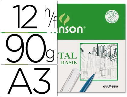 Papel Vegetal Guarro Din A - 3 90 Gr - Miniembalagem de 12 Folhas