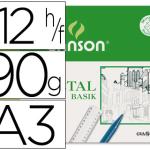 Papel Vegetal Guarro Din A - 3 90 Gr - Miniembalagem de 12 Folhas