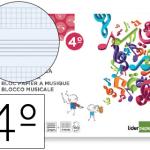 Bloco Musica Pentagrama 3mm Mais Quadricula 4mm 20F 100g/m2