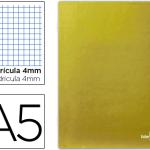 Caderno Escolar Scriptus 48F A5 Quadriculado 4 mm Capa Laranja Papel 90 Gr