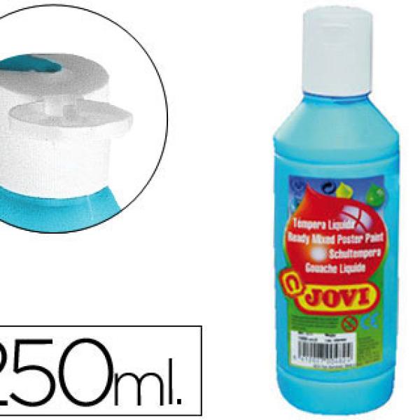 Guache Escolar Jovi 250 ml Azul Cyan