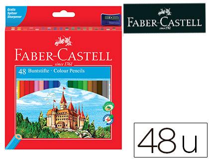 Lápis de Cores Faber - Castell C/48 Cores Hexagonal Madeira