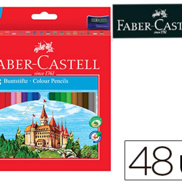 Lápis de Cores Faber - Castell C/48 Cores Hexagonal Madeira