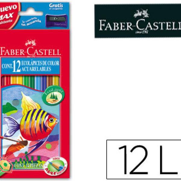 Lapis De Cores Faber - Castell Aguarelaveis C/ 12 Sortidos - FABER CASTELL