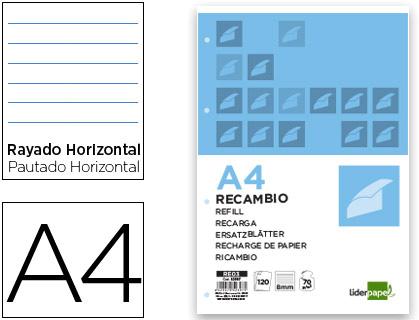 Recarga Din A4 120+20 F Pautado 4 Furos