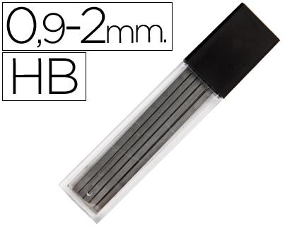 Minas Grafite Rectangulares 2X0.9 mm Hb Tubo de 12 Minas