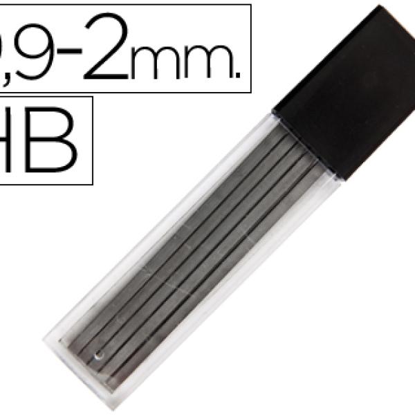 Minas Grafite Rectangulares 2X0.9 mm Hb Tubo de 12 Minas