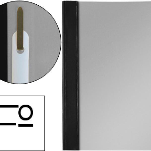 Bolsa Dossier Esselte Fastener Pvc Folio Preto - ESSELTE