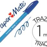 Caneta Paper Mate Inkjoy 100 Ponta Media Trazo 1mm Azul