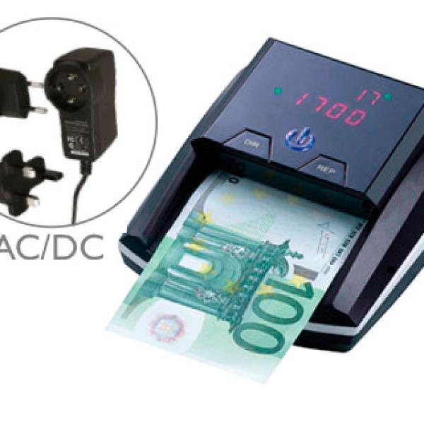 Detetor de Notas Falsas Q - Connect c/ Carregador Eletrico Porta Usb Atualizacao de Moedas