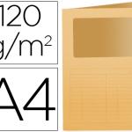 Classificador Q - Connect de Cartolina Din A4 Laranja c/ Janela Transparente 120g