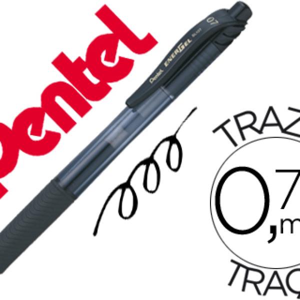 Roller Pentel Energel Bl107 0.7mm Preto
