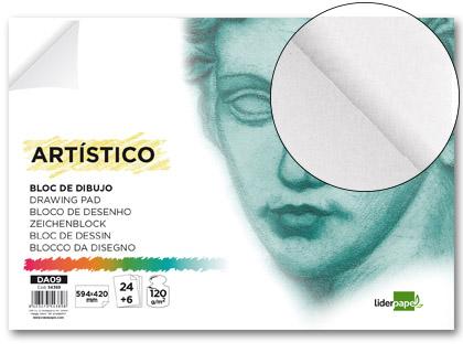 Bloco Desenho Artistico Colado Din - A2 30F 120g Liso 420X594 mm
