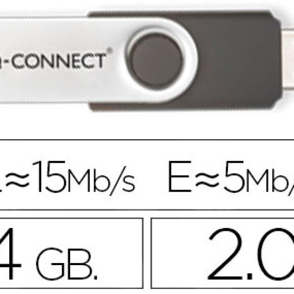 Pen Drive USB Flash 4GB - Q - CONNECT