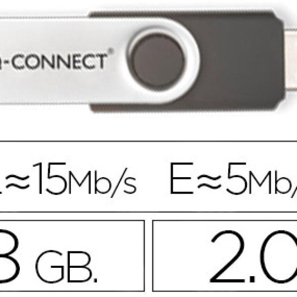 Pen Drive USB Flash 8GB - Q - CONNECT