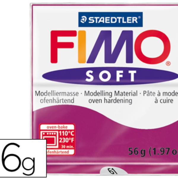 Pasta p/ Modelar Staedtler Fimo Soft 56 Gr Cor Purpura