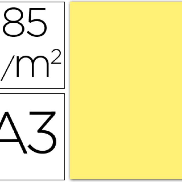 Cartolina Guarro A3 Amarelo 185 Gr (50 Folhas)