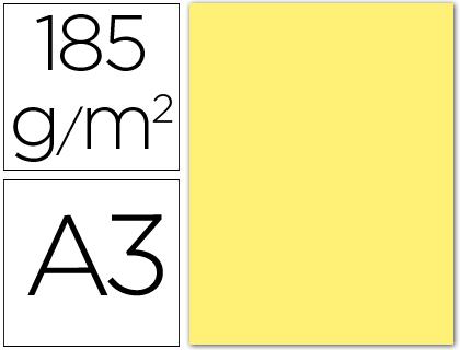 Cartolina Guarro A3 Amarelo 185 Gr (50 Folhas)