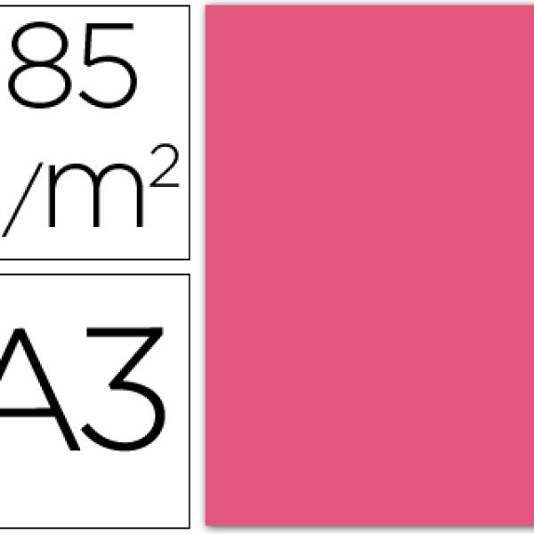 Cartolina Guarro A3 Fucsia 185 Gr (50 Folhas)