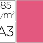 Cartolina Guarro A3 Fucsia 185 Gr (50 Folhas)