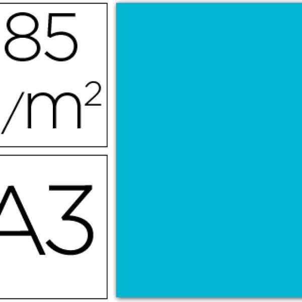 Cartolina Guarro A3 Azul Turquesa 185 Gr (50 Folhas)