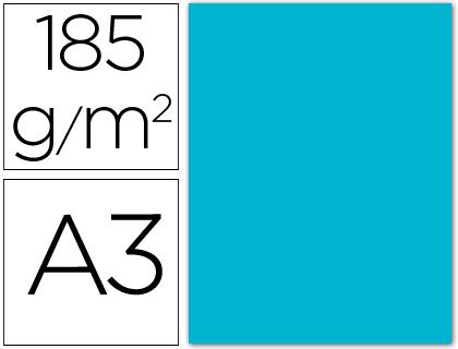 Cartolina Guarro A3 Azul Turquesa 185 Gr (50 Folhas)
