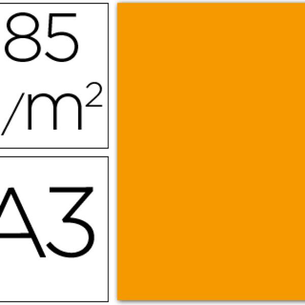 Cartolina Guarro A3 Tangerina 185 Gr (50 Folhas)