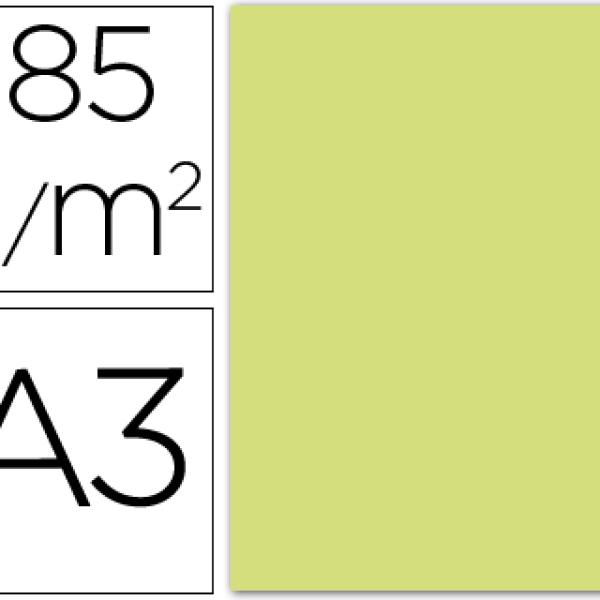 Cartolina Guarro A3 Verde Maçã 185 Gr (50 Folhas)